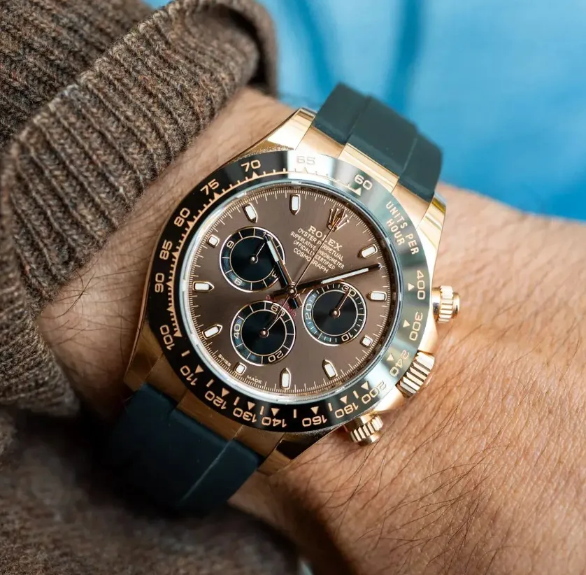 Reloj Daytona Gold Rose 40 Mm Hombre Oro Rosa Reacondicion Negro Oro Rosa Oro Rosa - Image 2