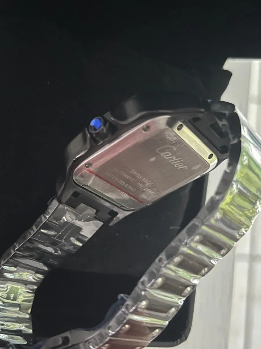 images Cartier Santos Pantera Black Steel