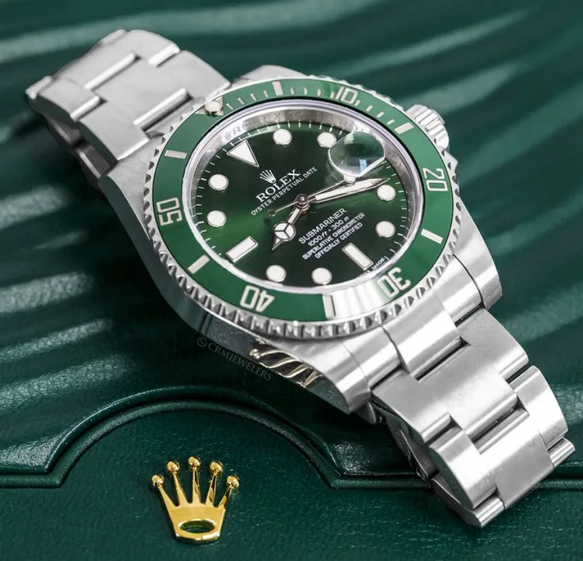 Reloj Rolex Submariner Hulk 40 Mm Acero Hom Reacon Plateado Verde Esmeralda Verde Esmeralda - Image 3
