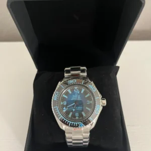 Reloj Seamaster Planet Ocean Azul 42 Mm Acero Hombre Reacon Plateado Azul Azul