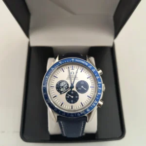 Reloj Speed Master Snoopy De 42 Mm Azul Marino Azul Marino Blanco