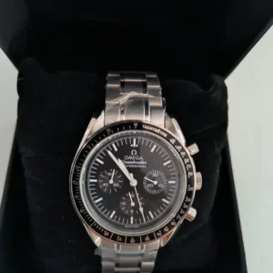 Reloj Omega Speedmaster Moon Watch 42mm Hombre Acero Reacon Plateado Negro Negro