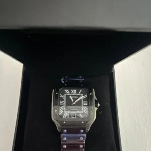 images Cartier Santos Pantera Black Steel